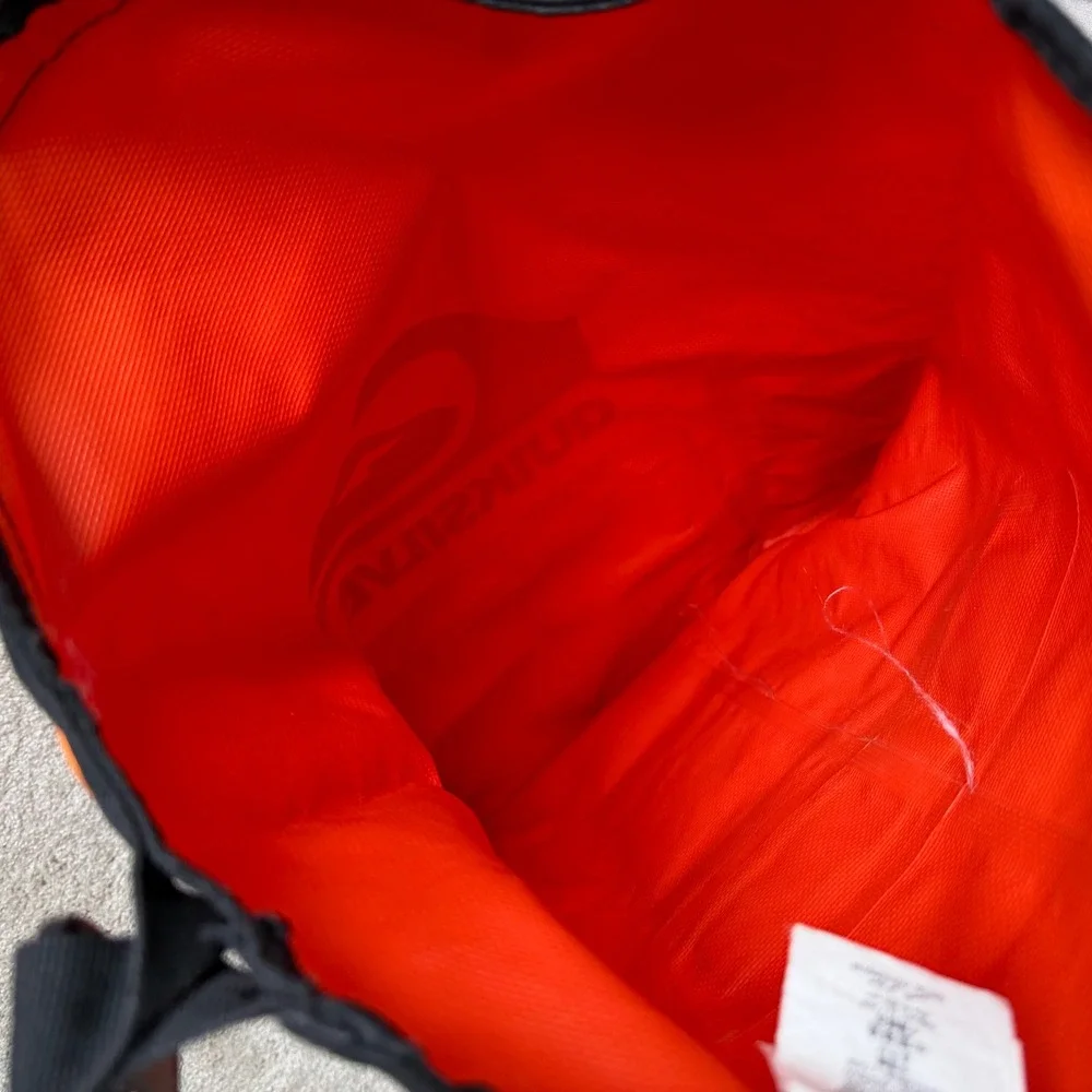 2013 Quiksilver Waterproof Dry Bag Backpack Orange Roll Top Surf Beach Gear Bag